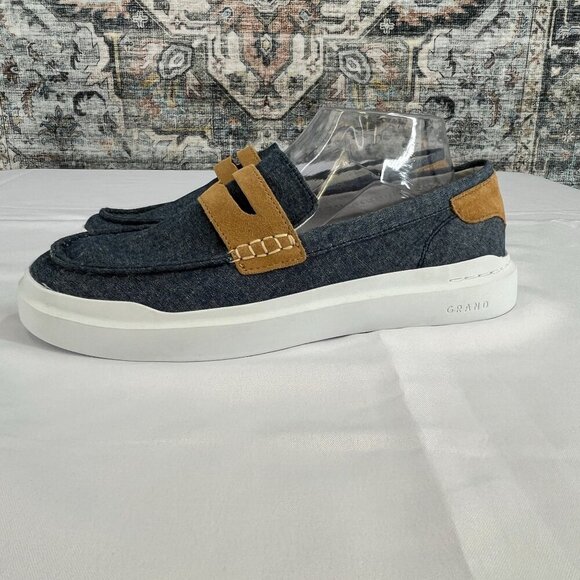 Cole Haan Women's Grand Pro Rally Canvas Loafer Size 10.5 Chambray Blue - Picture 1 of 11
